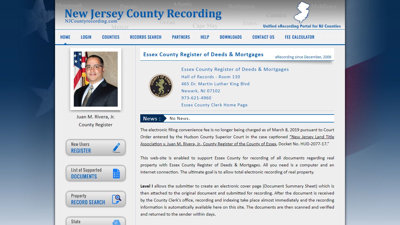 Essex County Register of Deeds & Mortgages - njcountyrecording.com